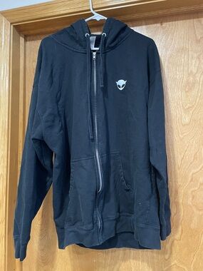 EUC Comedy Mothership Men’s 2XL Black Full Zip-Up Hoodie